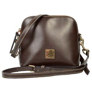 Dooney & Bourke Quincey Small Zip Domed Crossbody Brown